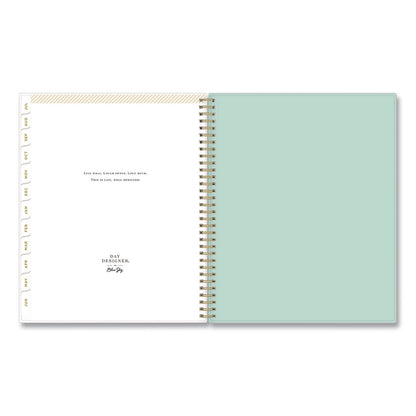 Blue Sky® Day Designer Secret Garden Mint Academic Weekly/Monthly Twin-Wire Notes Planner, 11 x 8.5, 12-Month: July 2025 to June 2026 (BLS137896A26)
