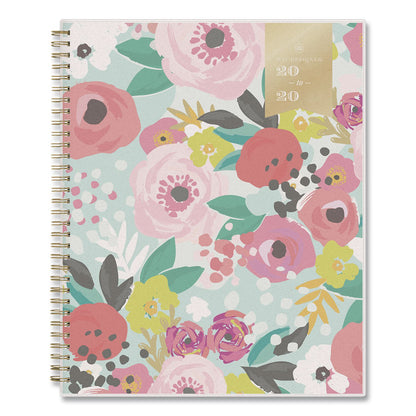 Blue Sky® Day Designer Secret Garden Mint Academic Weekly/Monthly Twin-Wire Notes Planner, 11 x 8.5, 12-Month: July 2025 to June 2026 (BLS137896A26)