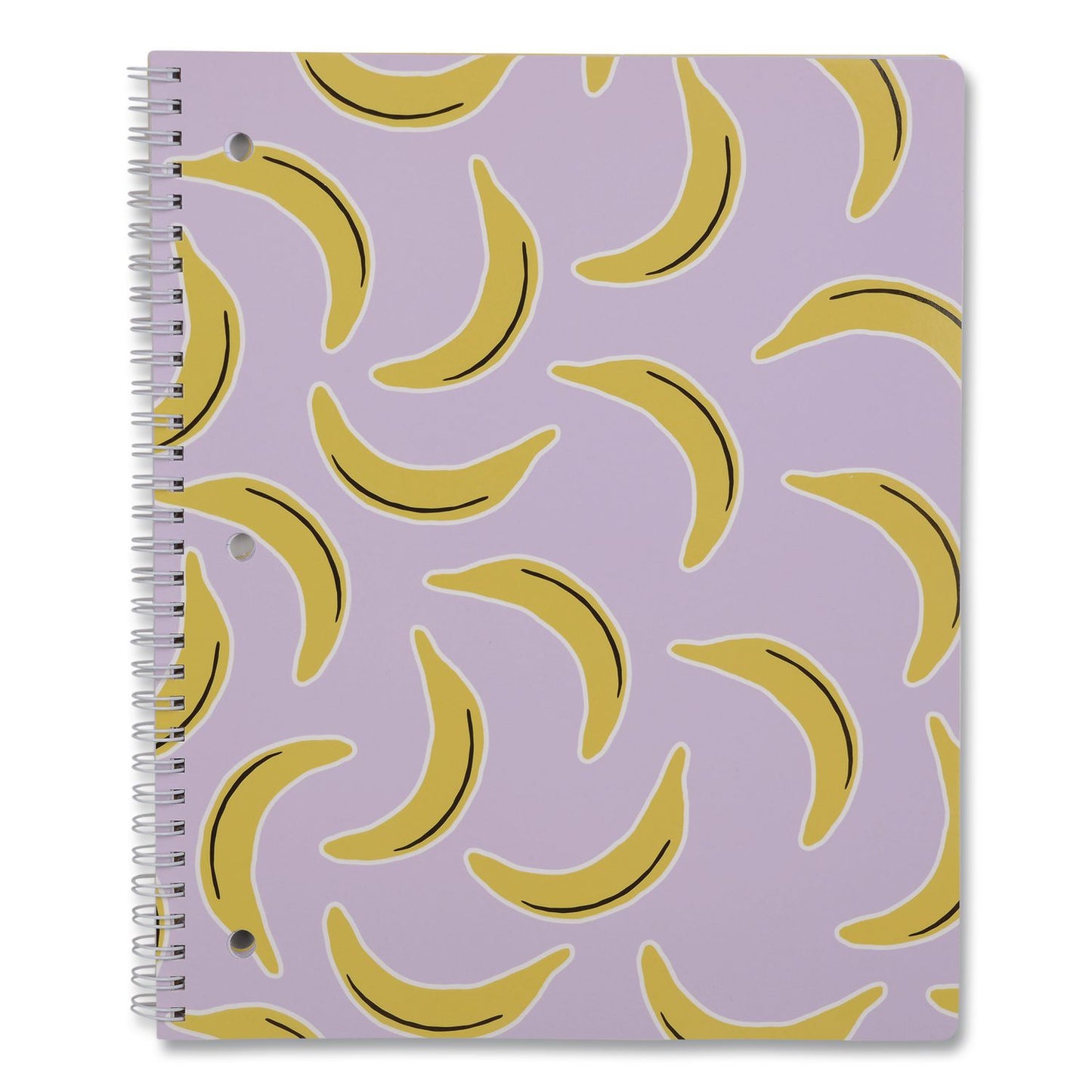 DesignWorks Ink® Twin-Wire Notebook, Randomly Assorted Banana and Strawberry Cover Designs, 1-Subject, Wide/Legal Rule, (80) 10.5 x 8.5 Sheets (DWOTTWSA114ST)