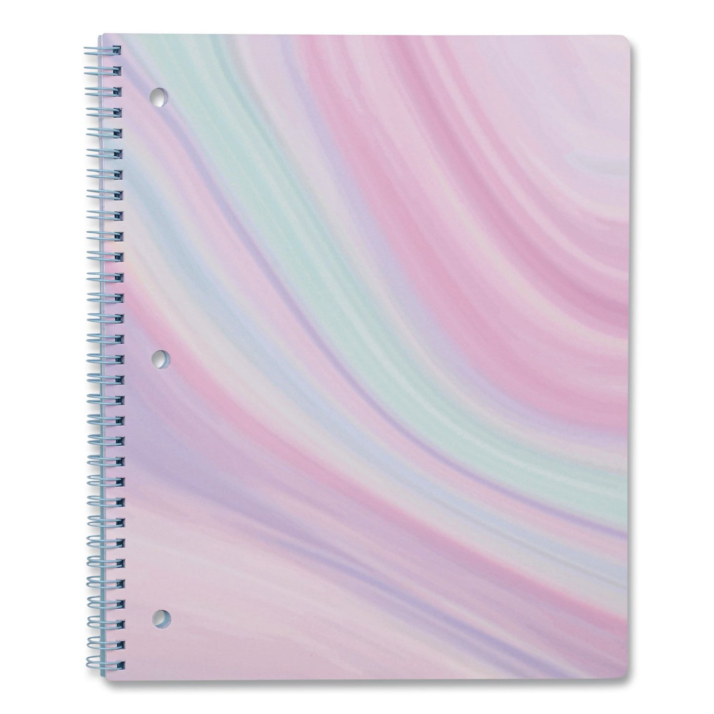 DesignWorks Ink® Twin-Wire Notebook, Randomly Assorted Pastel Marble Cover Designs, 1-Subject, Medium/College Rule, (80) 10.5 x 8.5 Sheets (DWOTTWSA115ST)