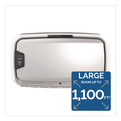 Fellowes® AeraMax Pro AM4 PC H13 True HEPA Hardwired Wall Mounted Air Purifier, 1,100 sq ft Room Capacity, Stainless Steel (FEL9573101)