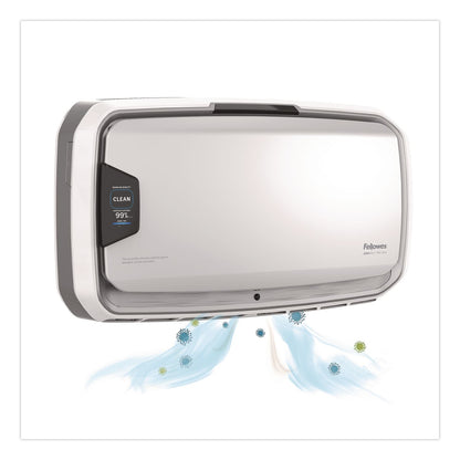 Fellowes® AeraMax Pro AM4 PC H13 True HEPA Hardwired Wall Mounted Air Purifier, 1,100 sq ft Room Capacity, Stainless Steel (FEL9573101)