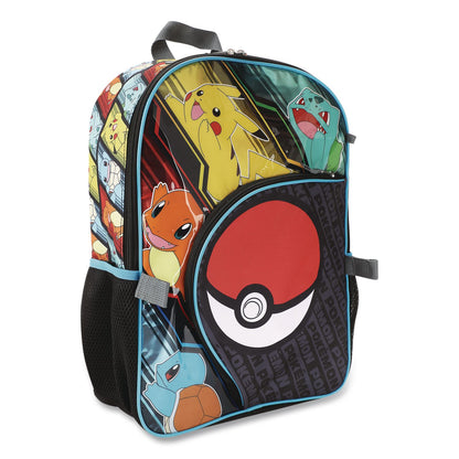 Bioworld® Pokemon Kids 5-Piece Backpack Set, Multicolor (BWRB1B7Y0QPOKSB)