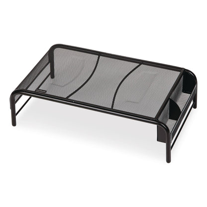 Mind Reader Metal Mesh Monitor Stand, For Up to 24" Monitors, 19" x 10.5" x 5.5", Black, Supports 22 lb (EMSMESHMBLK)