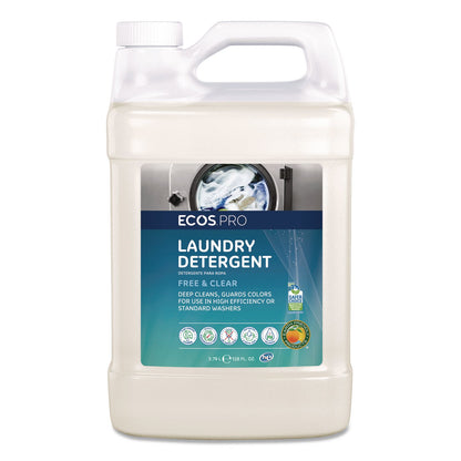 ECOS® PRO Free and Clear Laundry Detergent, HE Compatible,128 oz Bottle, 4/Carton (EOPPL976404)