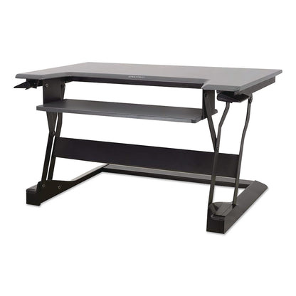 WorkFit™ by Ergotron® WorkFit-T Adjustable Standing Desk Converter, 35" x 23.3" x 5" to 20", Gray/Black (ERG33397085)