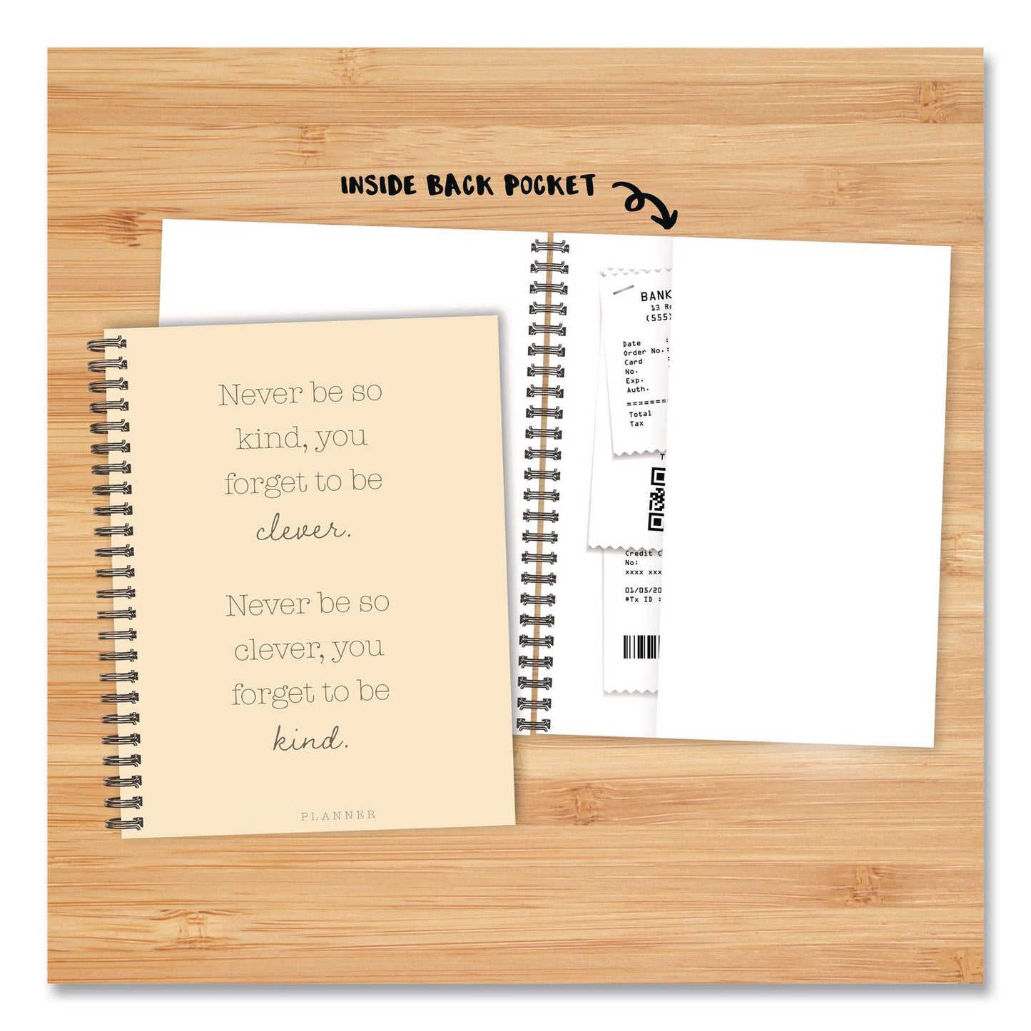 Willow Creek Press Never Be So Kind Weekly/Monthly Planner, 11 x 8.5, Yellow Cover, 12-Month (Jan to Dec): 2026 (WPR58466)
