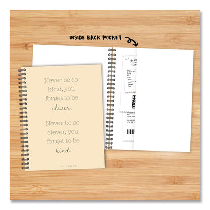 Willow Creek Press Never Be So Kind Weekly/Monthly Planner, 11 x 8.5, Yellow Cover, 12-Month (Jan to Dec): 2026 (WPR58466)