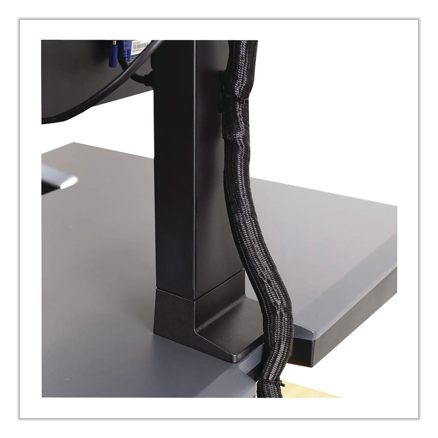 WorkFit™ by Ergotron® WorkFit-T Adjustable Standing Desk Converter, 35" x 23.3" x 5" to 20", Gray/Black (ERG33397085)