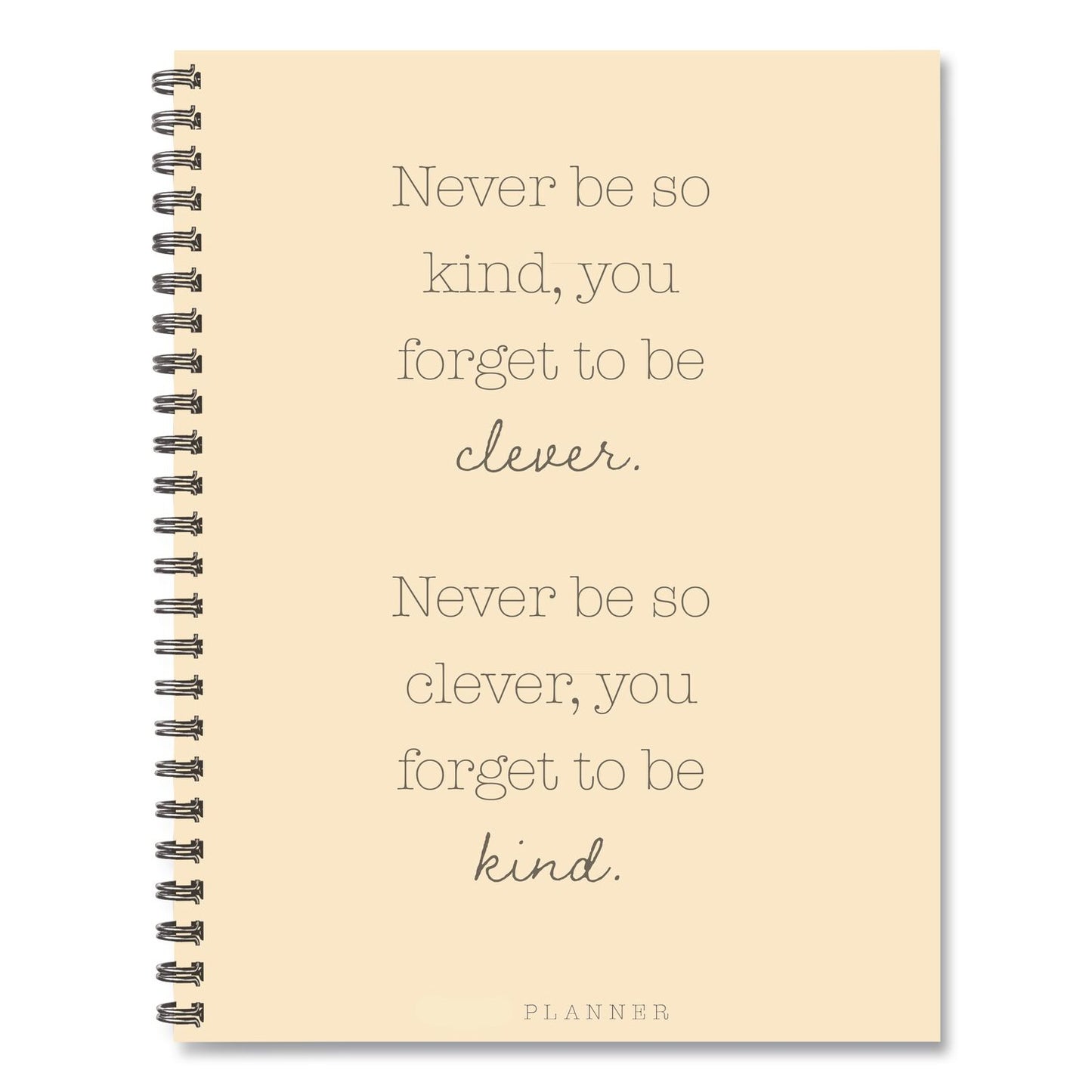 Willow Creek Press Never Be So Kind Weekly/Monthly Planner, 11 x 8.5, Yellow Cover, 12-Month (Jan to Dec): 2026 (WPR58466)