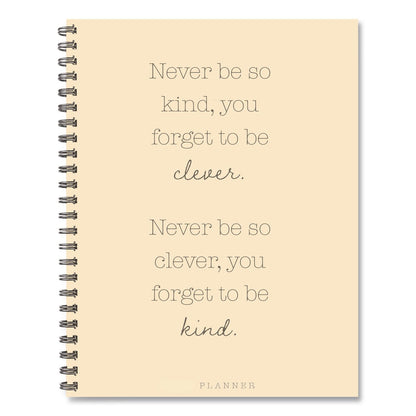 Willow Creek Press Never Be So Kind Weekly/Monthly Planner, 11 x 8.5, Yellow Cover, 12-Month (Jan to Dec): 2026 (WPR58466)