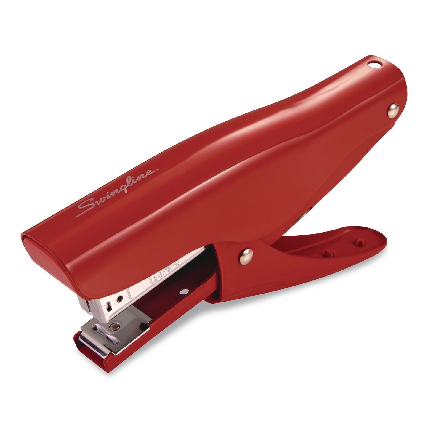 Swingline® Vintage Plier Stapler, 25-Sheet Capacity, Rio Red (GBCS701059)