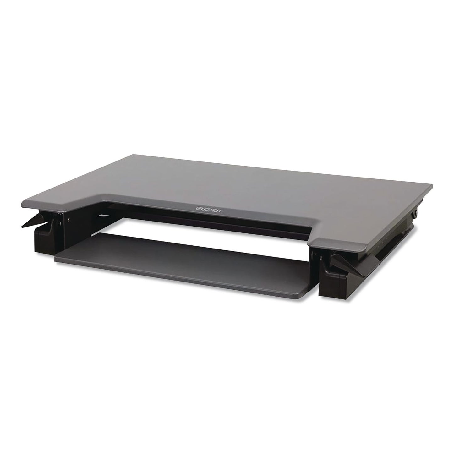 WorkFit™ by Ergotron® WorkFit-T Adjustable Standing Desk Converter, 35" x 23.3" x 5" to 20", Gray/Black (ERG33397085)