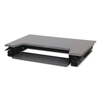 WorkFit™ by Ergotron® WorkFit-T Adjustable Standing Desk Converter, 35" x 23.3" x 5" to 20", Gray/Black (ERG33397085)