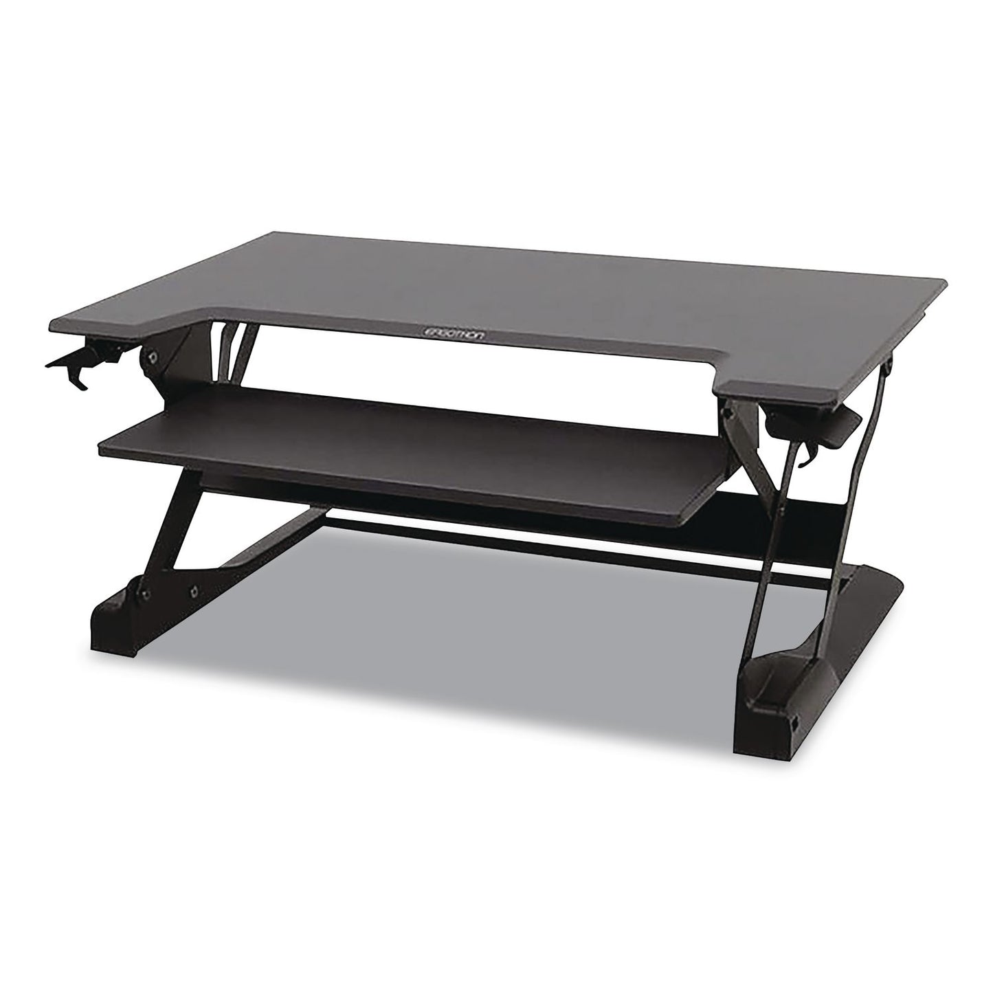WorkFit™ by Ergotron® WorkFit-TL Adjustable Standing Desk Converter, 37.5" x 27" x 5" to 20", Dark Gray/Black (ERG33406085)