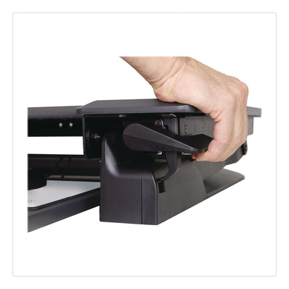 WorkFit™ by Ergotron® WorkFit-TL Adjustable Standing Desk Converter, 37.5" x 27" x 5" to 20", Dark Gray/Black (ERG33406085)