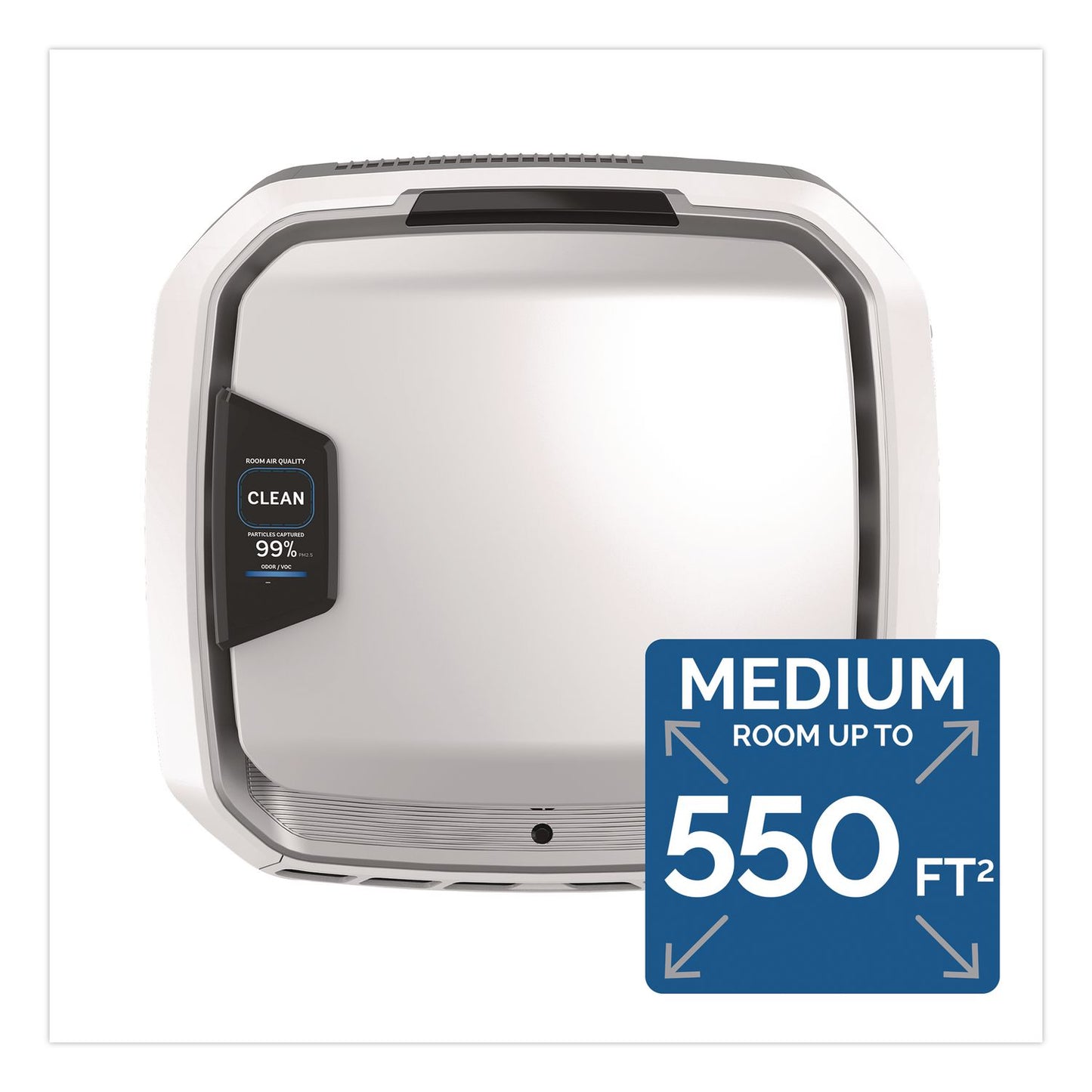 Fellowes® AeraMax Pro AM3 PC H13 True HEPA Hardwired Wall-Mount Air Purifier, 550 sq ft Room Capacity, Stainless Steel (FEL9573001)