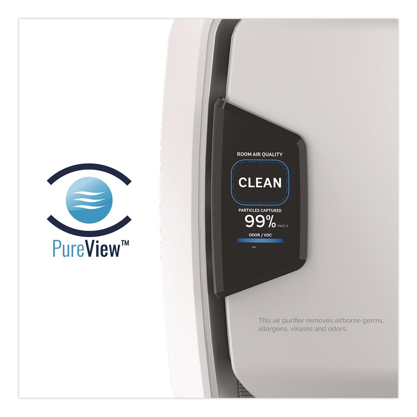 Fellowes® AeraMax Pro AM3 PC H13 True HEPA Hardwired Wall-Mount Air Purifier, 550 sq ft Room Capacity, Stainless Steel (FEL9573001)