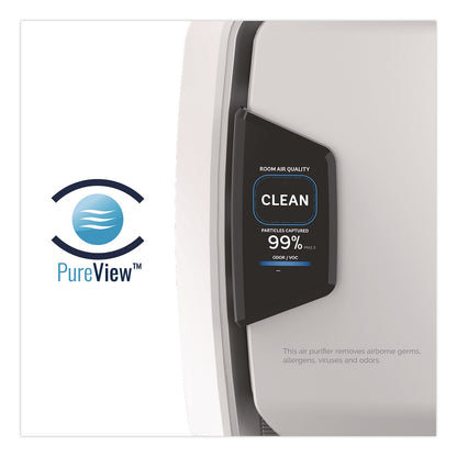 Fellowes® AeraMax Pro AM3 PC H13 True HEPA Hardwired Wall-Mount Air Purifier, 550 sq ft Room Capacity, Stainless Steel (FEL9573001)