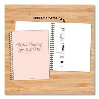 Willow Creek Press Who's Afraid of Little Old Me? Weekly/Monthly Planner, 11 x 8.5, Pink Cover, 12-Month (Jan to Dec): 2026 (WPR58473)