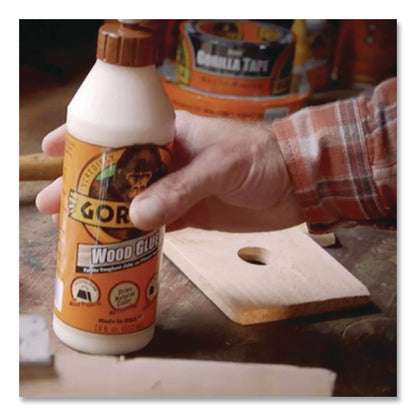 Gorilla® Wood Glue, 8 oz, Dries Light Tan (GOR6200001)