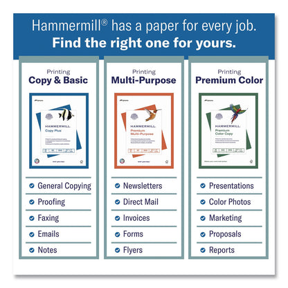 Hammermill® Colors Print Paper, 20 lb Bond Weight, 11 x 17, Green, 500 Sheets/Ream, 5 Reams/Carton (HAM102186CT)