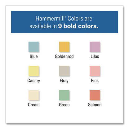 Hammermill® Colors Print Paper, 20 lb Bond Weight, 11 x 17, Green, 500 Sheets/Ream, 5 Reams/Carton (HAM102186CT)