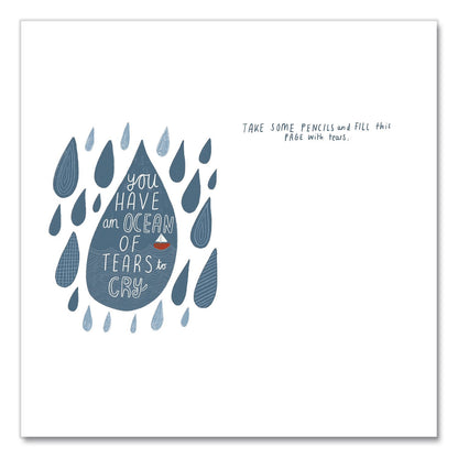 Quarto Guided Journal: Drawing on Grief - Exploring Loss through Creativity by Kate Sutton, Pink Cover, (80) 6.25 x 5.3 Sheets (HBG978071127252)