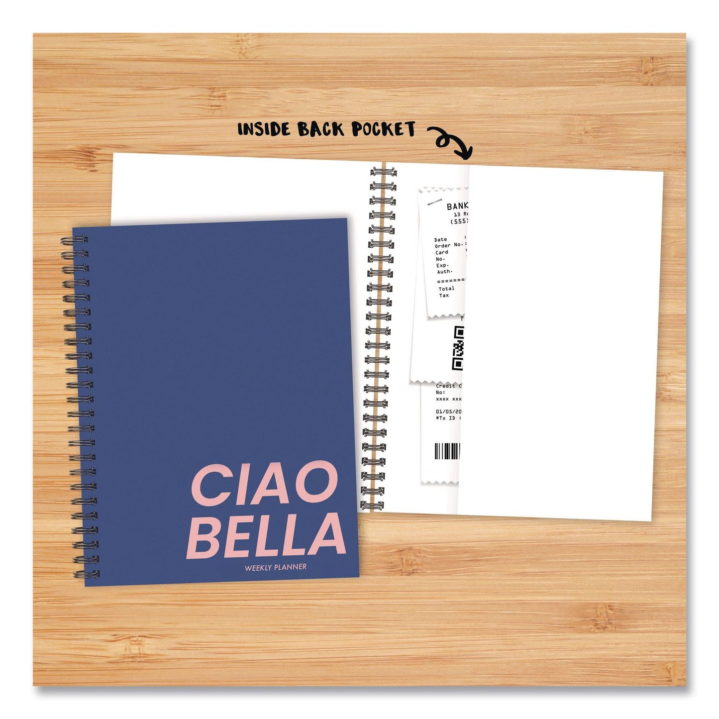 Willow Creek Press Ciao Bella Weekly/Monthly Planner, 8.5 x 6.5, Blue/Pink Cover, 12-Month (Jan to Dec): 2026 (WPR58497)