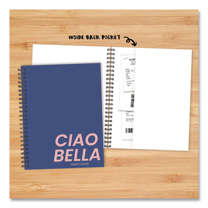 Willow Creek Press Ciao Bella Weekly/Monthly Planner, 8.5 x 6.5, Blue/Pink Cover, 12-Month (Jan to Dec): 2026 (WPR58497)