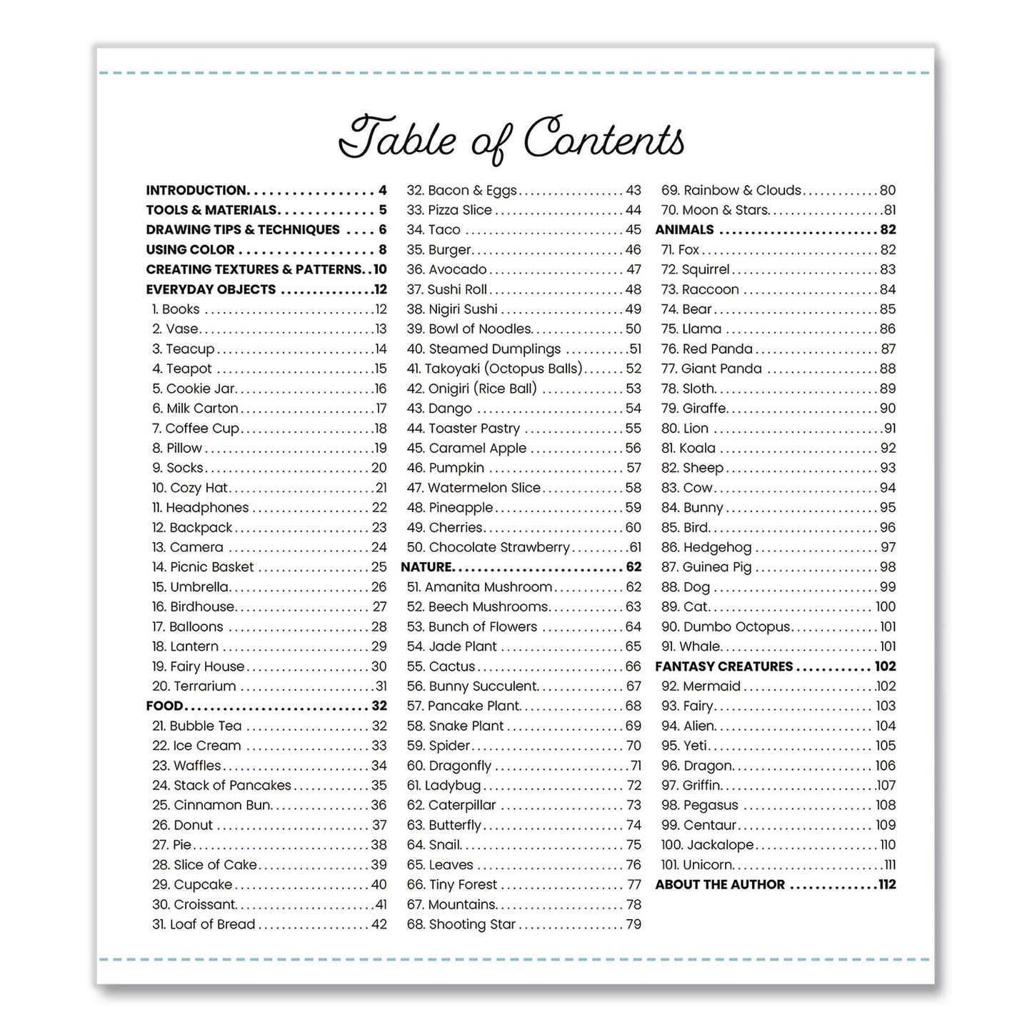 Quarto 101 Super Cute Things to Draw Book, Written by Lauren Bergstrom, Paperback, All Ages, 112 Pages (HBG978076037501)