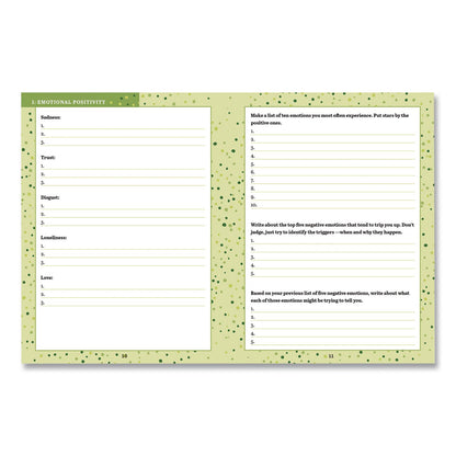 Quarto Guided Journal: 3-Minute Positivity - Transform Your Life by Changing Your Thoughts, Blue Cover, (96) 8 x 6 Sheets (HBG978078584204)