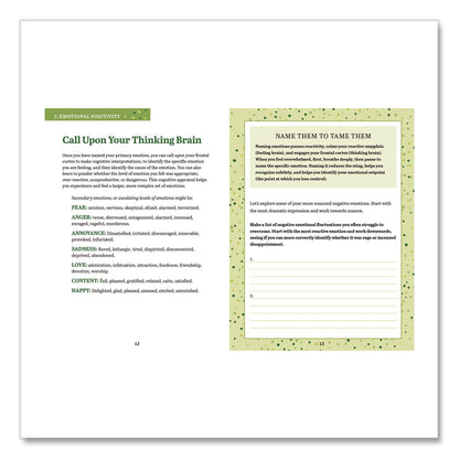 Quarto Guided Journal: 3-Minute Positivity - Transform Your Life by Changing Your Thoughts, Blue Cover, (96) 8 x 6 Sheets (HBG978078584204)