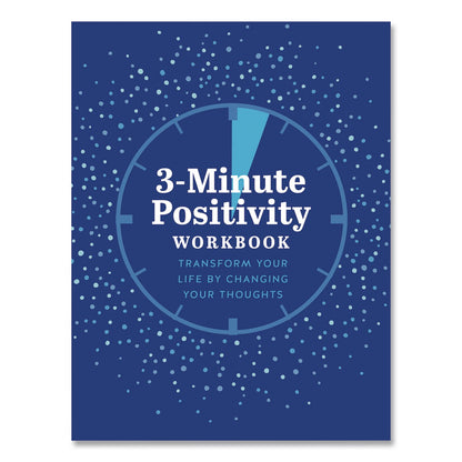 Quarto Guided Journal: 3-Minute Positivity - Transform Your Life by Changing Your Thoughts, Blue Cover, (96) 8 x 6 Sheets (HBG978078584204)