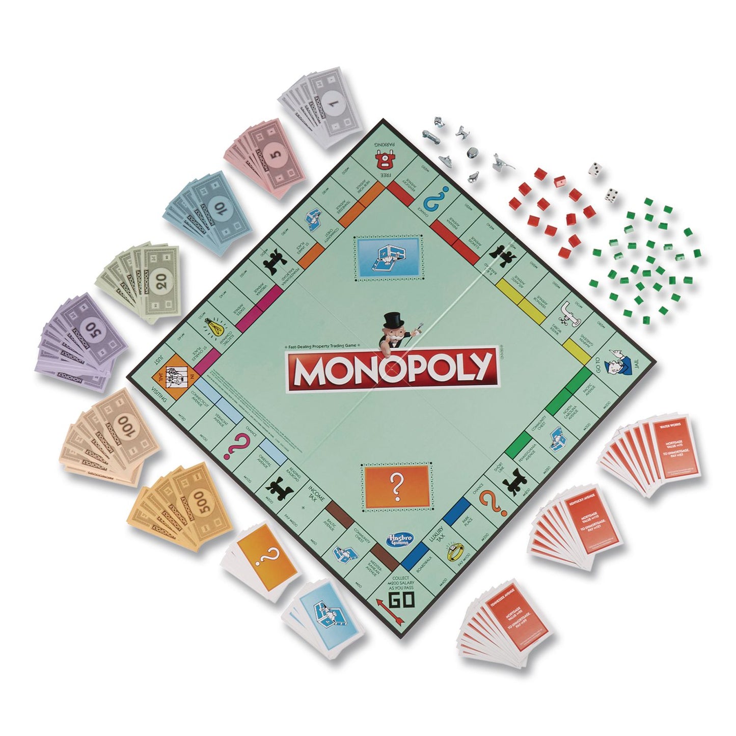 Hasbro Monopoly New Edition Classic Board Game, 2 to 8 Players, Ages 8 and Up, 117 Pieces (HSBC1009)