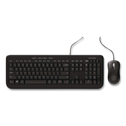 Incase Designed by Microsoft™ Wired Desktop 600 Keyboard and Optical Mouse Combo, USB, Black (ICAAPB00001)