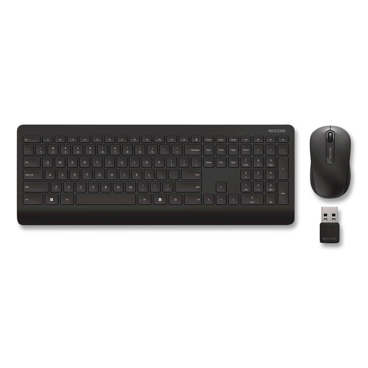 Incase Designed by Microsoft™ Wireless Desktop 900 Keyboard and Optical Mouse Combo, 2.4 GHz Frequency/30 ft Wireless Range, Black (ICAPT300001)
