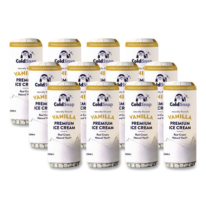 ColdSnap® Ice Cream Pod, Vanilla, 5.2 oz Single Serve Pod for ColdSnap Machine, 12/Carton (CDS600038)