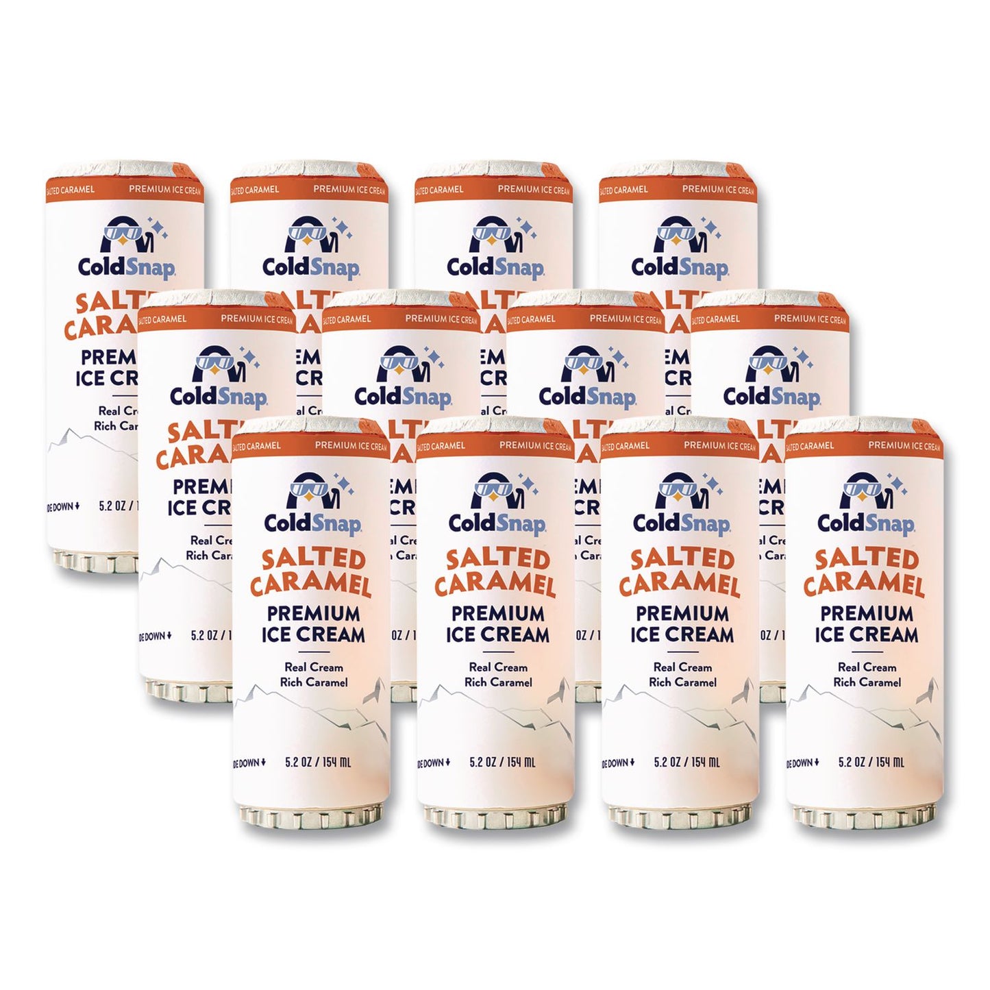 ColdSnap® Ice Cream Pod, Salted Caramel, 5.2 oz Single Serve Pod for ColdSnap Machine, 12/Carton (CDS600040)