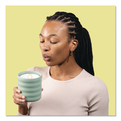 Lifelines® Aromatherapy Essential Oil Flameless Candle Diffuser with Citrus Grove Essential Oil, 5.5 x 5.5 x 5.5, Sage Green (LLN111619)