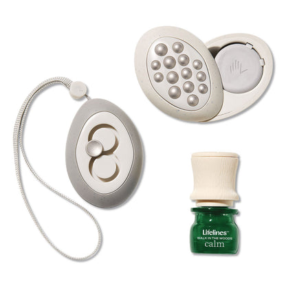 Lifelines® Essential Oil Meditative Grounding Stones and Walk in the Woods Essential Oil, Gray (LLN114501)