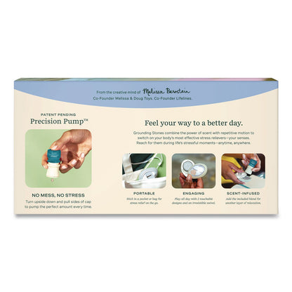 Lifelines® Essential Oil Meditative Grounding Stones and Crisp Mountain Air Essential Oil, Gray, 2/Pack (LLN114502)