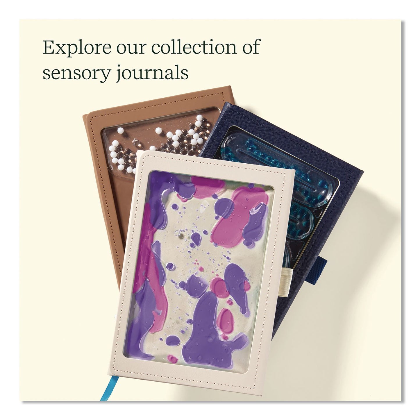 Lifelines® Find Your Path Sensory Journal, Tactile Blue Gel Bead Maze, Wide/Legal Rule, Blue Cover, (80) 8 x 5 Sheets (LLN160101)