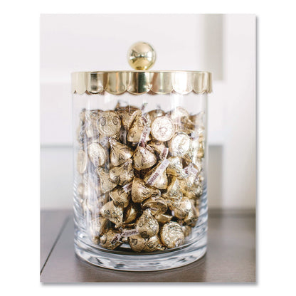 Hershey®'s KISSES with Almonds, Gold Foils, 60 oz Bag (HRSHEC62083)