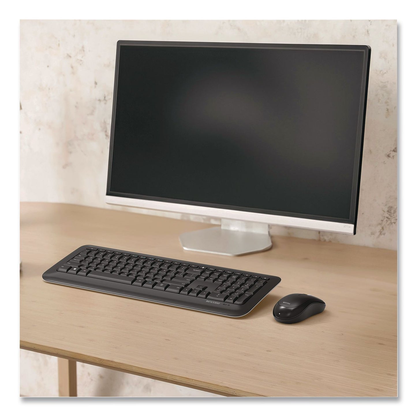Incase Designed by Microsoft™ Wireless Desktop 850 Keyboard and Optical Mouse Combo, 2.4 GHz Frequency/15 ft Wireless Range, Black (ICAPY900001)