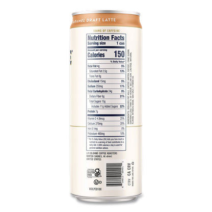 La Colombe® Draft Latte Cold Brew, Caramel Latte, 11 oz Can, 12/Carton (LALLCT00499)