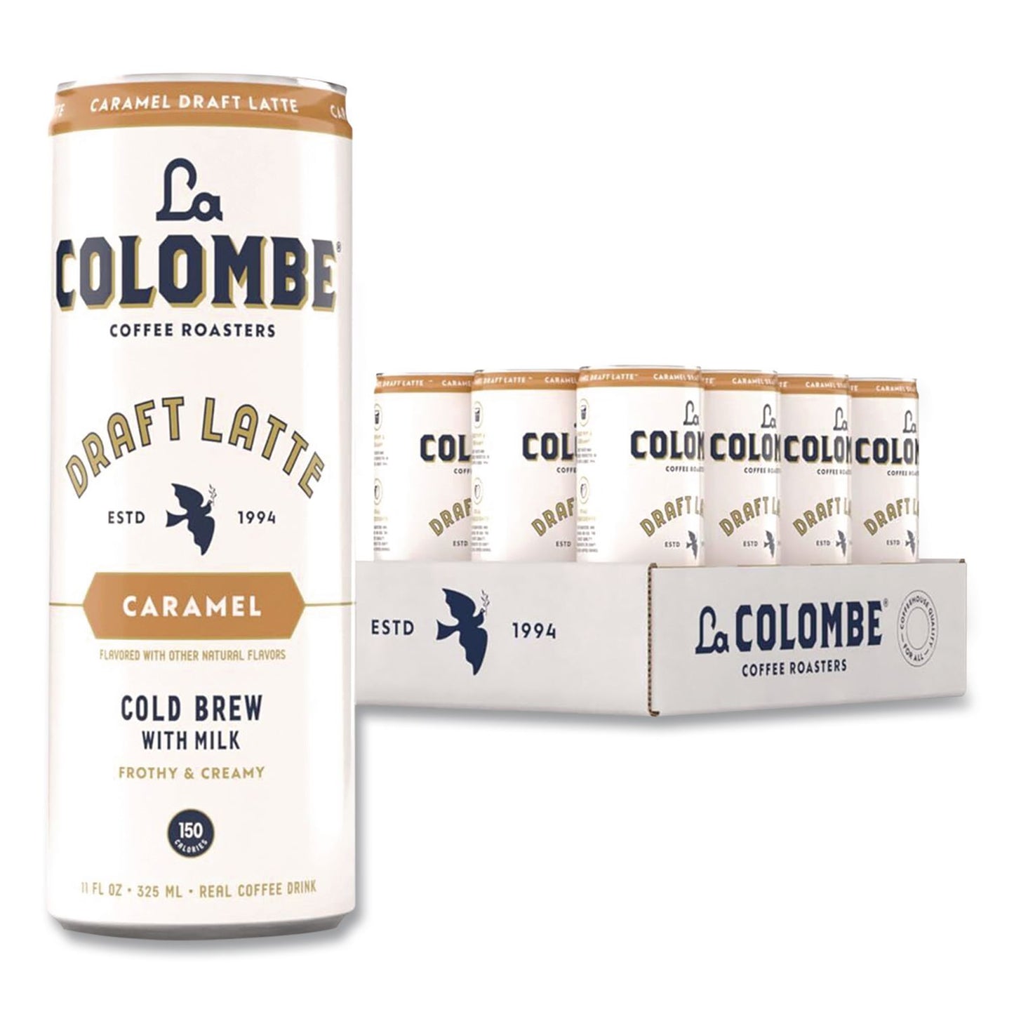 La Colombe® Draft Latte Cold Brew, Caramel Latte, 11 oz Can, 12/Carton (LALLCT00499)