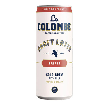La Colombe® Draft Latte Cold Brew, Triple Shot Espresso Latte, 11 oz Can, 12/Carton (LALLCT00501)