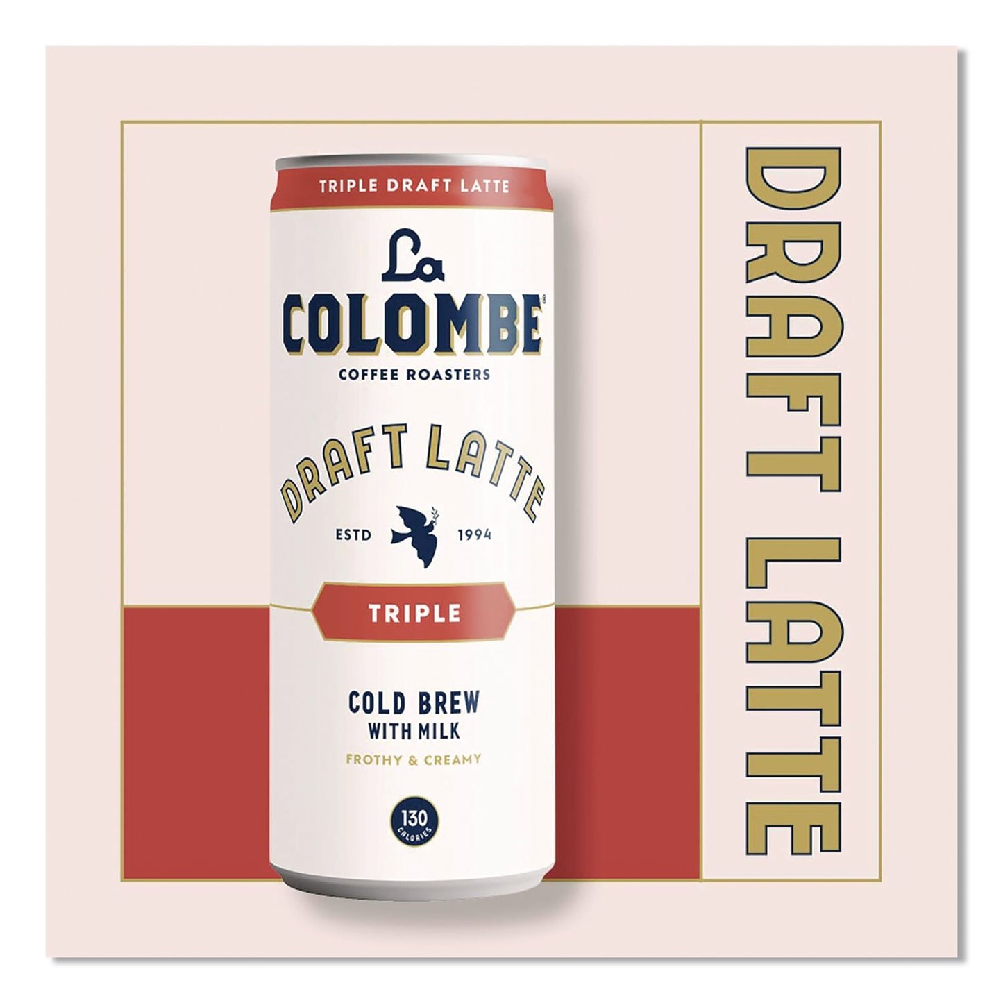 La Colombe® Draft Latte Cold Brew, Triple Shot Espresso Latte, 11 oz Can, 12/Carton (LALLCT00501)