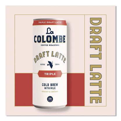 La Colombe® Draft Latte Cold Brew, Triple Shot Espresso Latte, 11 oz Can, 12/Carton (LALLCT00501)